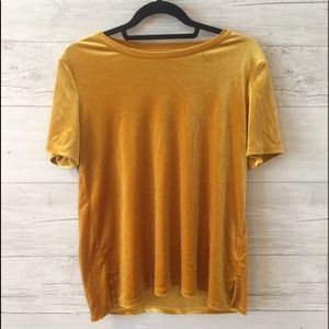 Yellow Velvet Tee